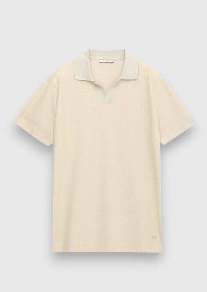 Helles Gelbes Jacquard T-Shirt 100% Baumwolle