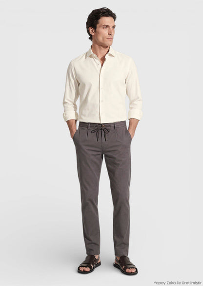 Damson Farbige Velours Jogginghose