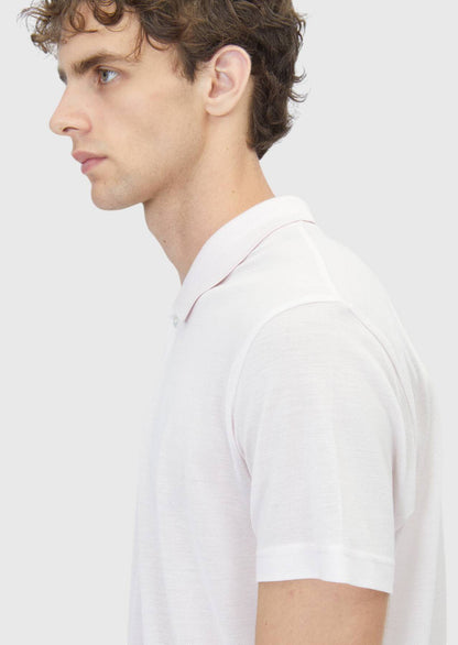 Rosa Baumwoll-Misch-T-Shirt