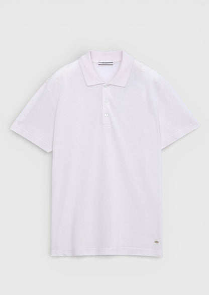 Rosa Baumwoll-Misch-T-Shirt