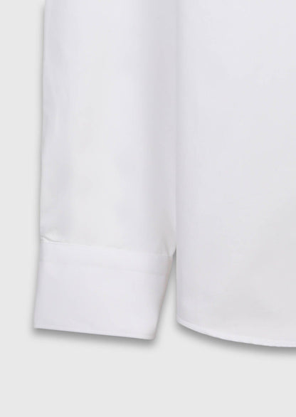 Weißes Klassisches Baumwollhemd Regular Fit
