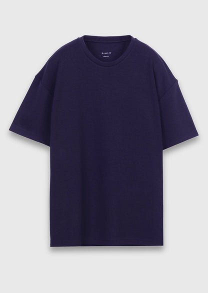 Marineblaues schlichtes Sweatshirt