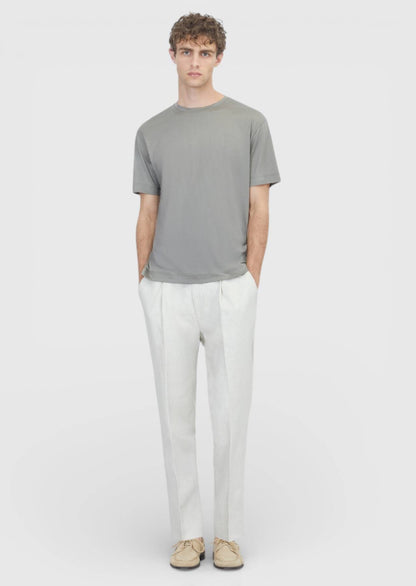 Edel Baumwoll-Misch-T-Shirt Unifarben