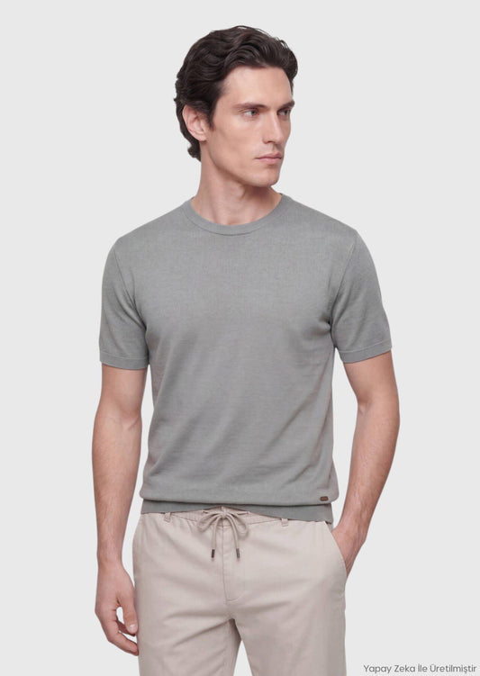 Edel Unifarben 100% Baumwoll T-Shirt