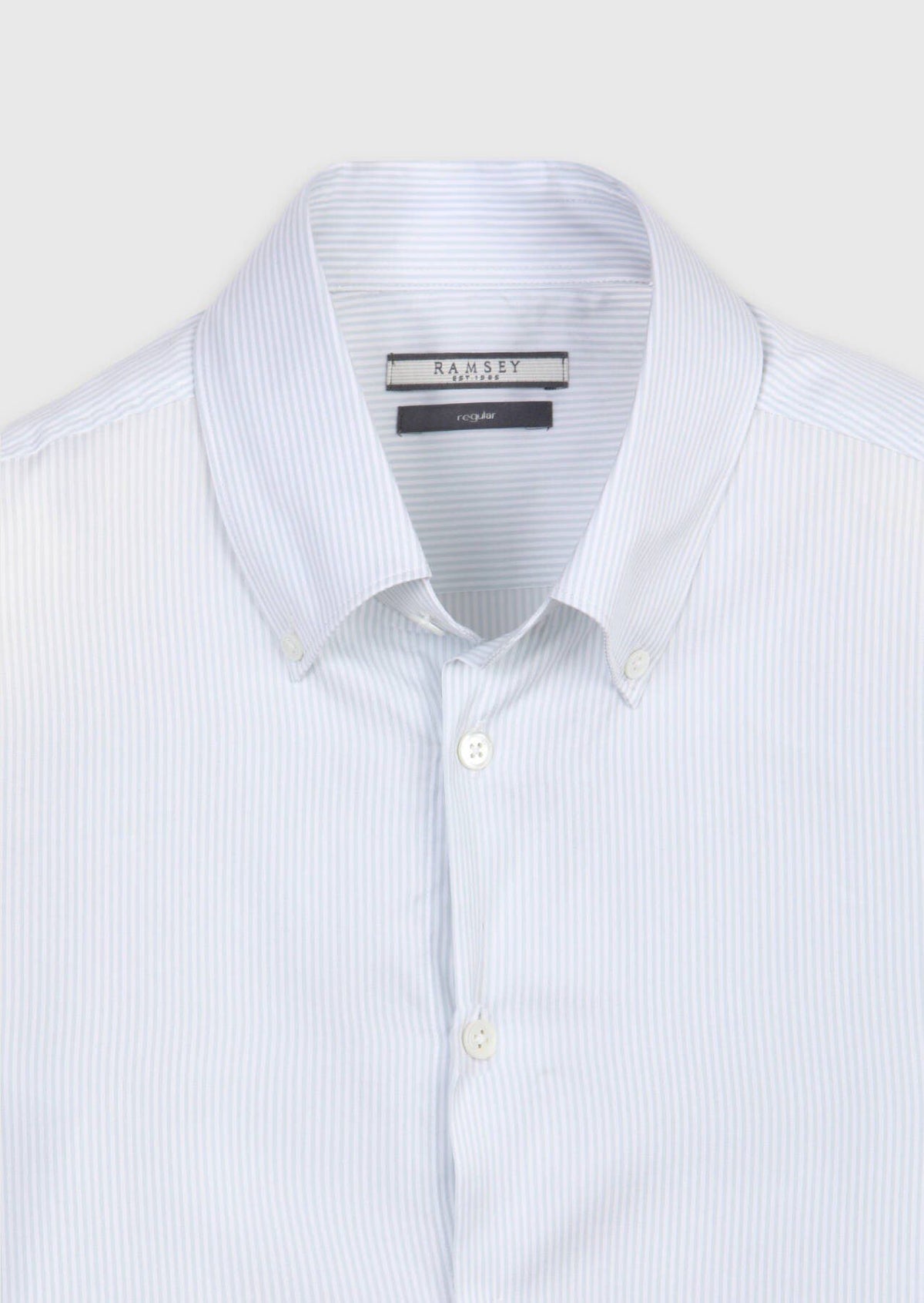 Grau Gestreiftes Regular Fit edel