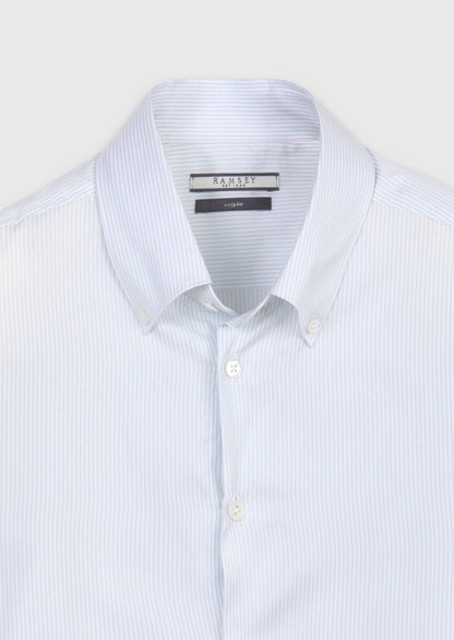 Grau Gestreiftes Regular Fit edel