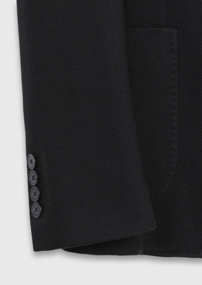 Schwarze Slim Fit Baumwolljacke