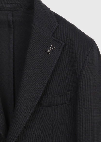 Schwarze Slim Fit Baumwolljacke