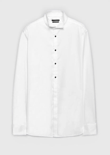 Weiße schlichte Slim Fit Smokinghemden