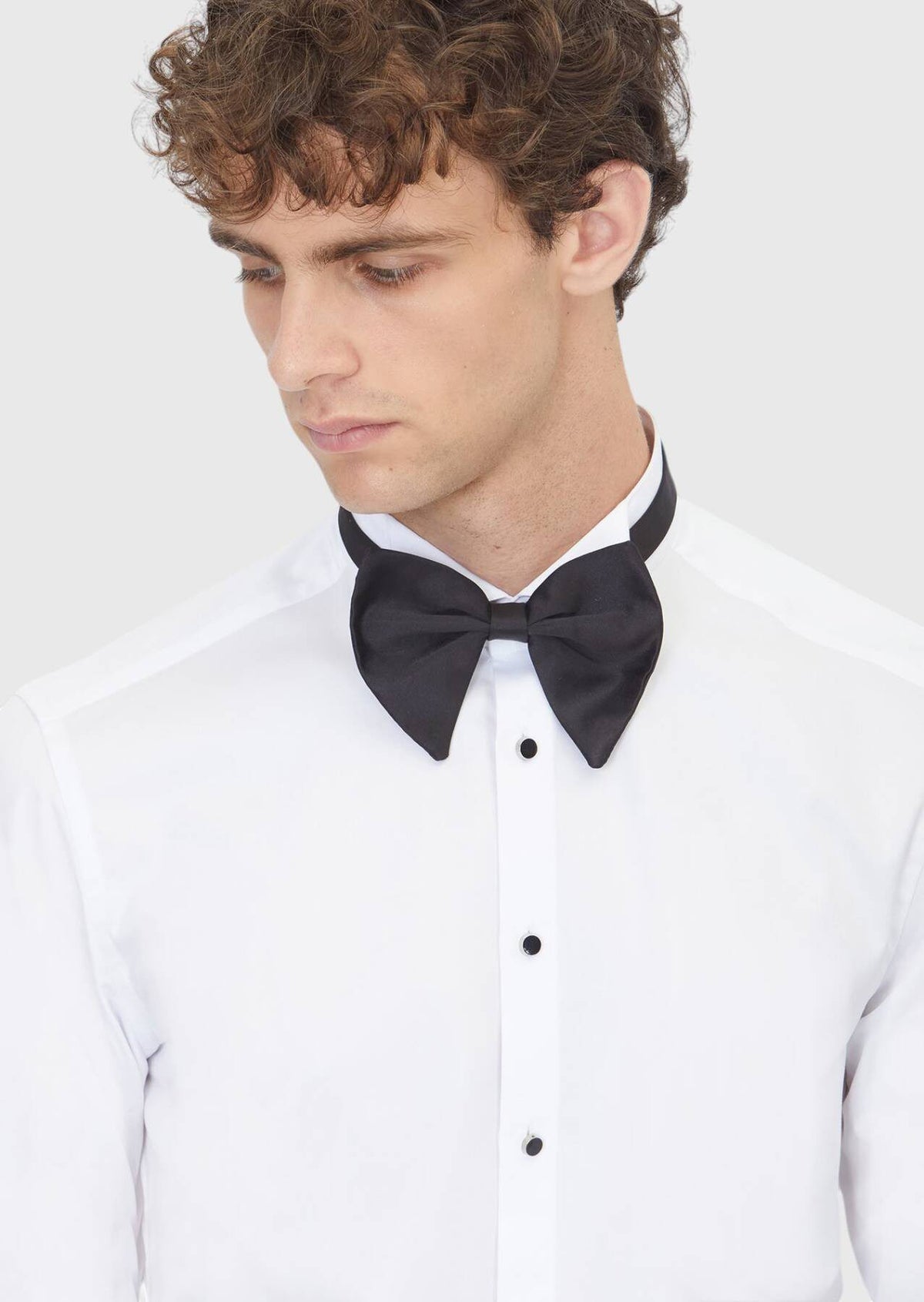 Weiße schlichte Slim Fit Smokinghemden
