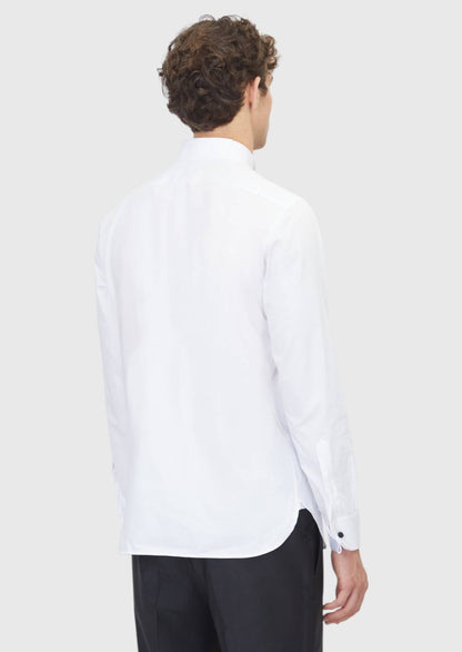 Weiße schlichte Slim Fit Smokinghemden