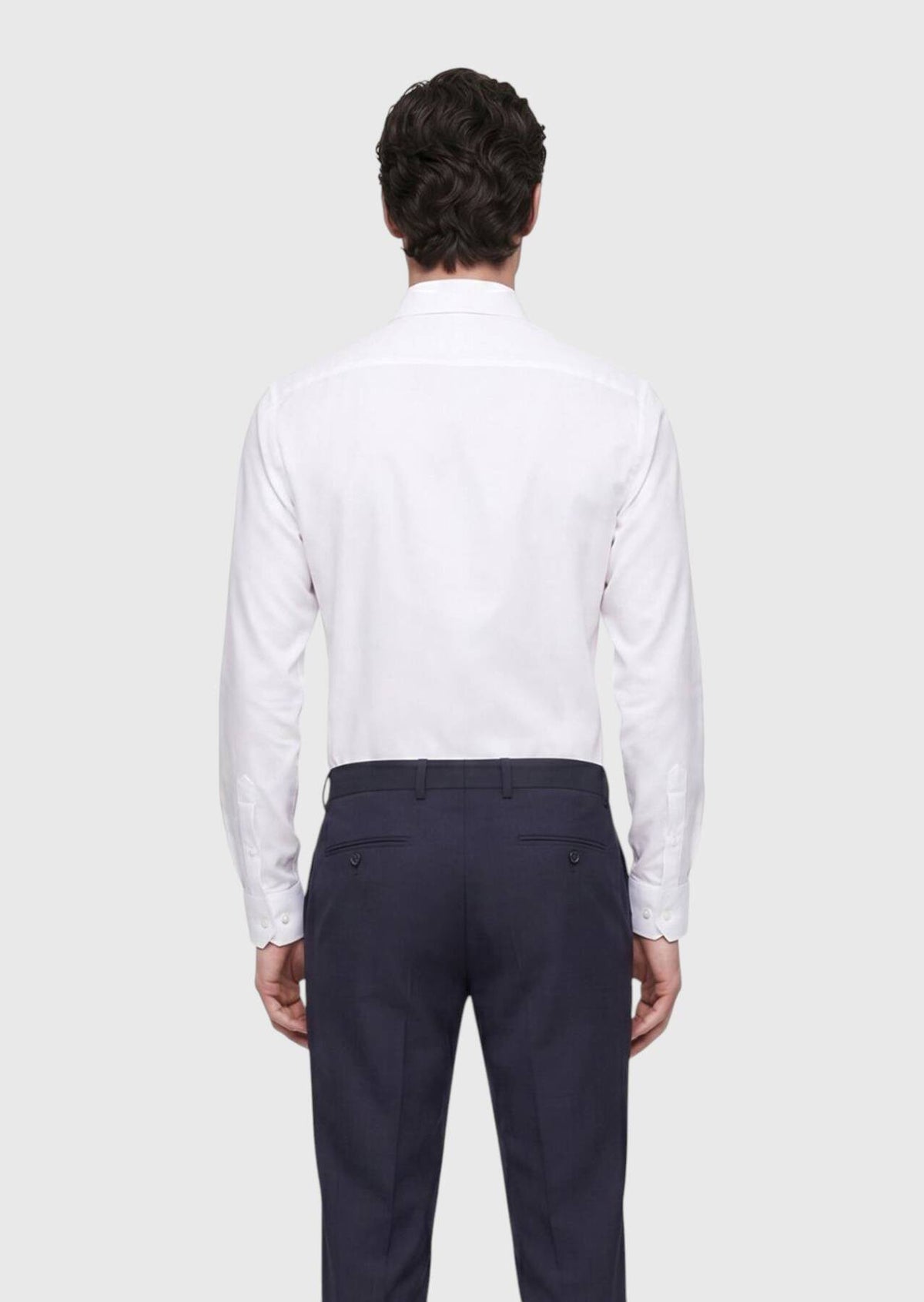 Weißes Klassisches Super Slim Fit Hemd 100% Baumwolle