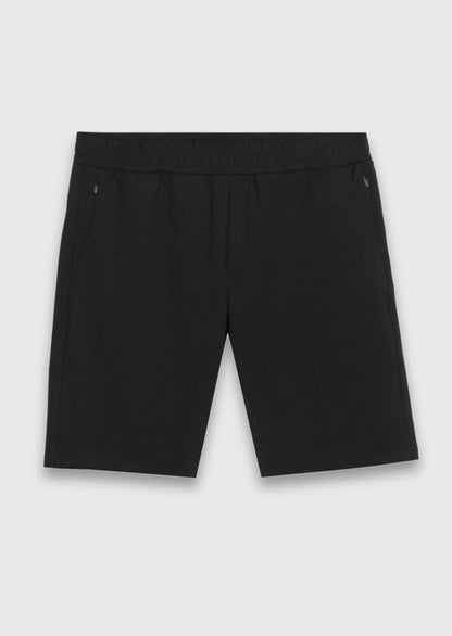 Schwarze Strick Bermuda Regular Fit