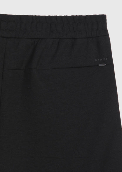 Schwarze Strick Bermuda Regular Fit