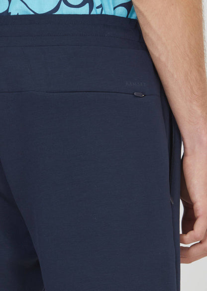 Marineblaue Strick Bermuda Regular Fit