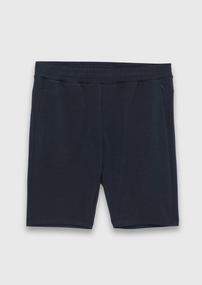 Marineblaue Strick Bermuda Regular Fit