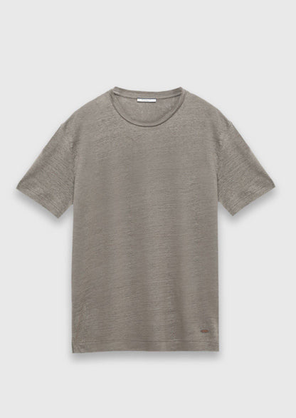 Edel Unifarben 100% Leinen T-Shirt