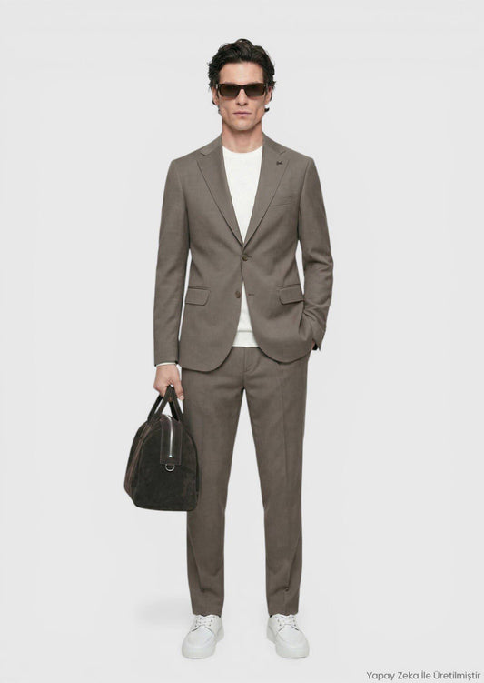 Edel Velours Zeroweight Slim Fit Anzug
