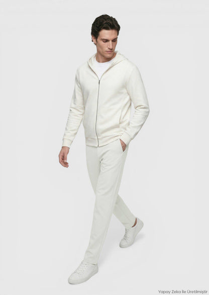 Stein Kapuzen Sweatshirt schlicht