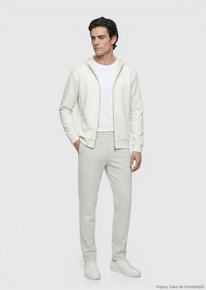 Stein Kapuzen Sweatshirt schlicht