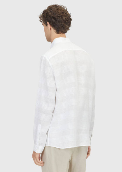 Weißes Leinenhemd Regular Fit 100%