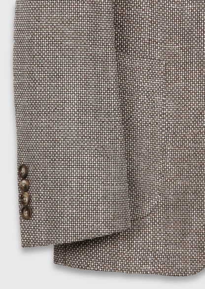 Hellbraune gemusterte Zeroweight Jacke