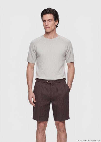 Beige Strickmode