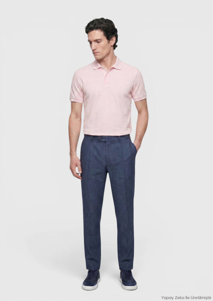 Rosa Unifarben 100% Baumwoll T-Shirt