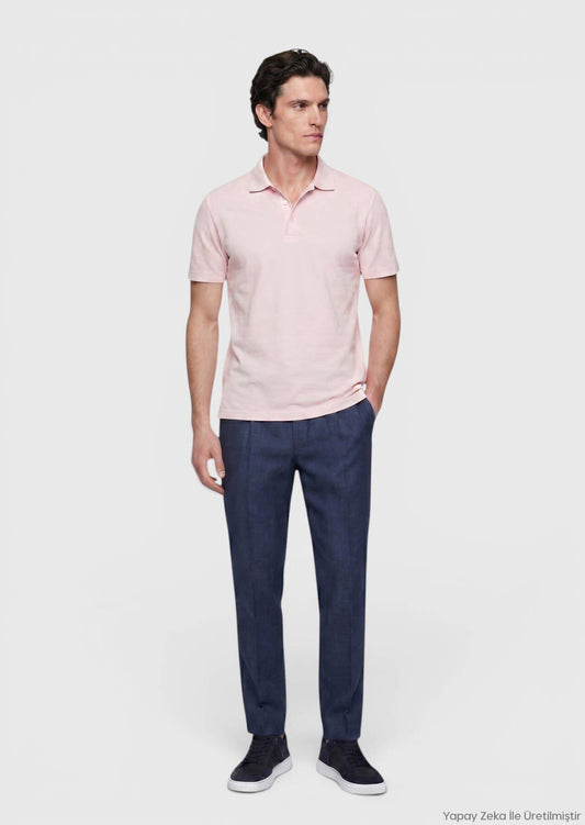 Rosa Unifarben 100% Baumwoll T-Shirt