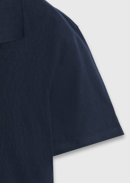Marineblaues schlichtes 100% Baumwoll-T-Shirt