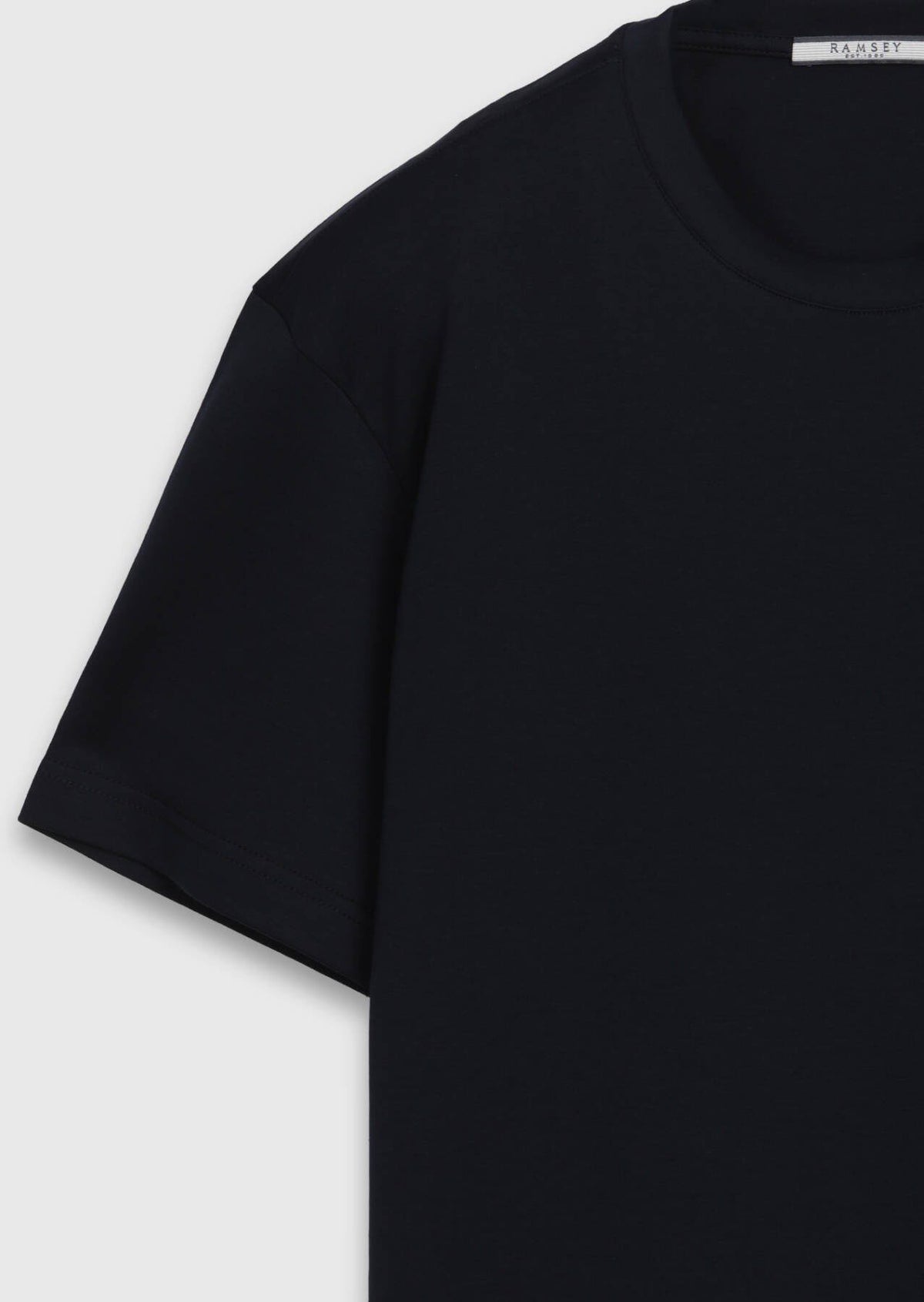 Marineblaues schlichtes 100% Baumwoll-T-Shirt