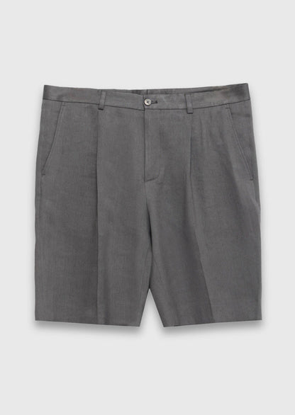Hellbraune Velours Bermuda Regular Fit