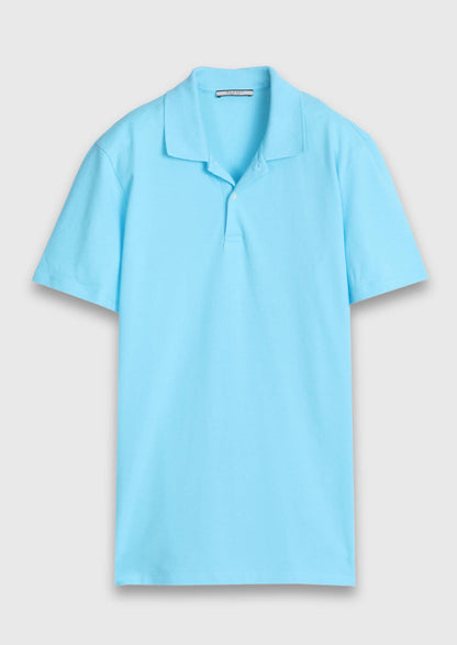 Türkis Unifarben 100% Baumwolle T-Shirt