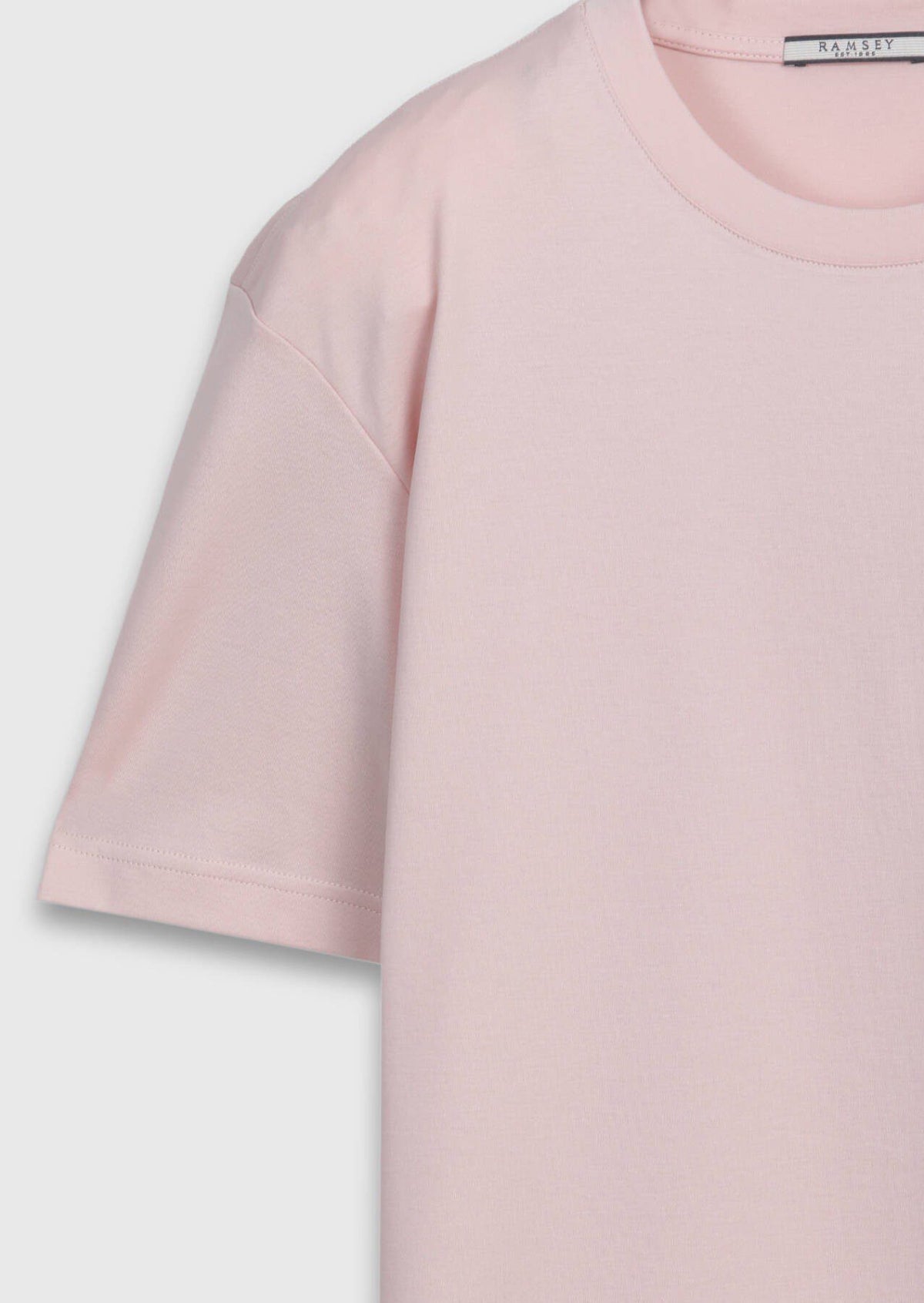 Hellrosa Unifarben 100% Baumwoll T-Shirt