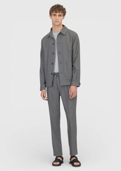 Dunkelgraue Hemdjacke