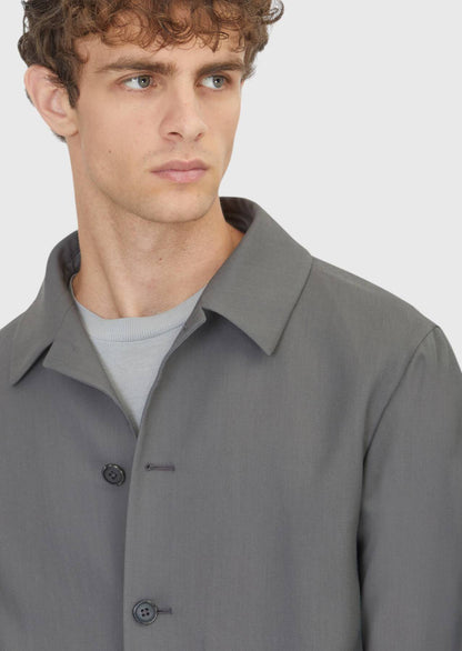 Dunkelgraue Hemdjacke