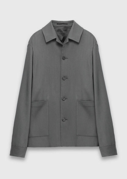 Dunkelgraue Hemdjacke