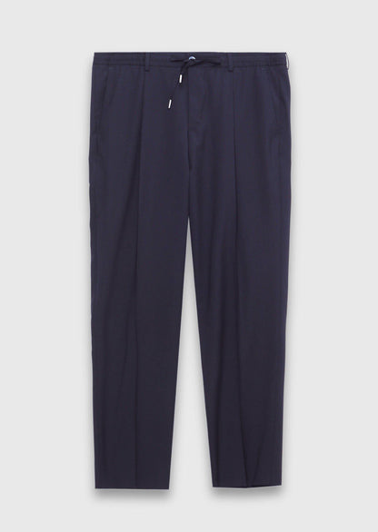 Dunkelblaues Jogging-Hosen-Set aus Wolle