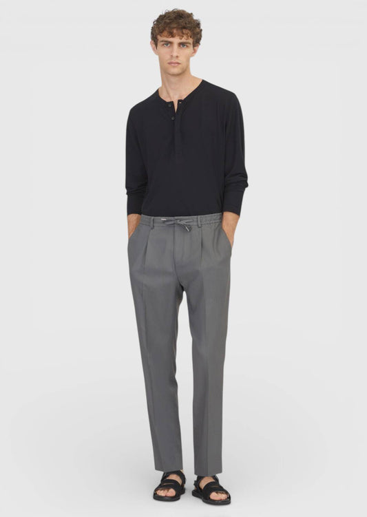 Dunkelgraue Web-Jogginghose Casual