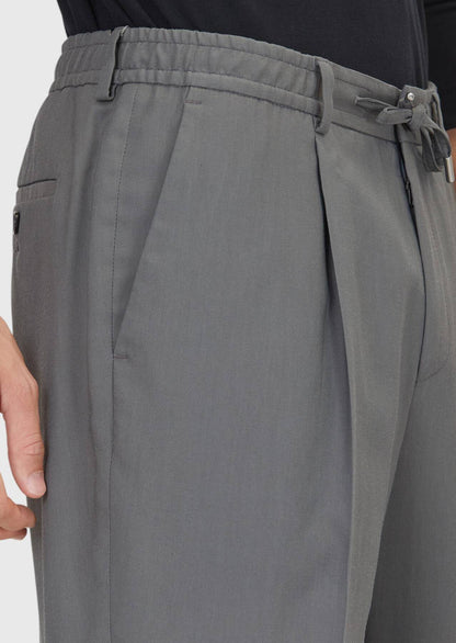 Dunkelgraue Web-Jogginghose Casual