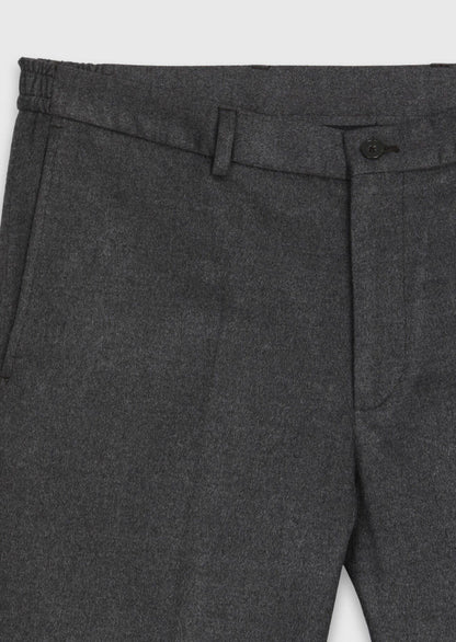 Braune Webstoff Regular Fit Hose