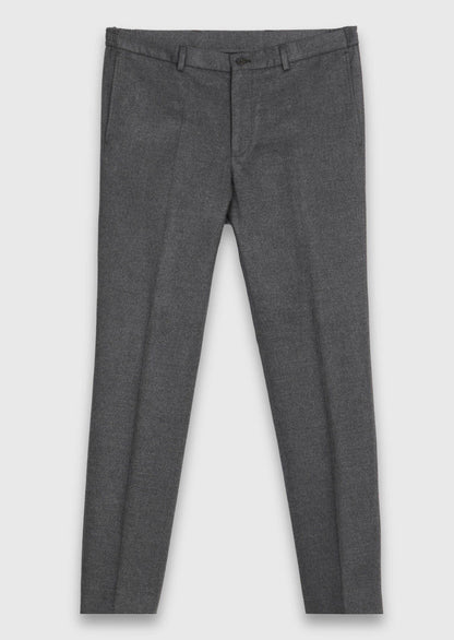 Braune Webstoff Regular Fit Hose
