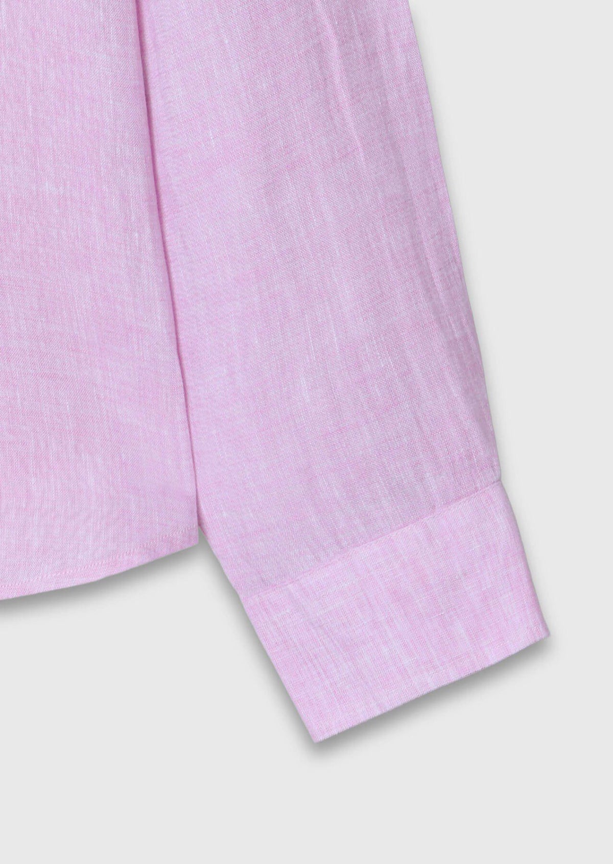 Rosa Leinenhemd, lässiger Schnitt, 100% Leinen