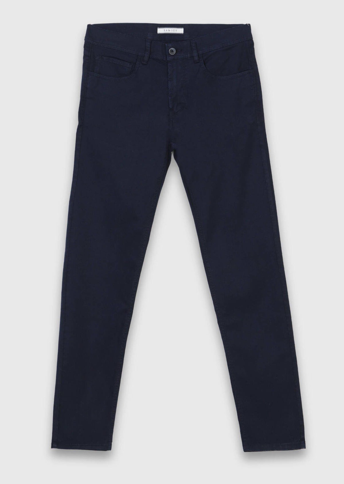 Marineblaue Velours Casual-Hose, Slim Fit