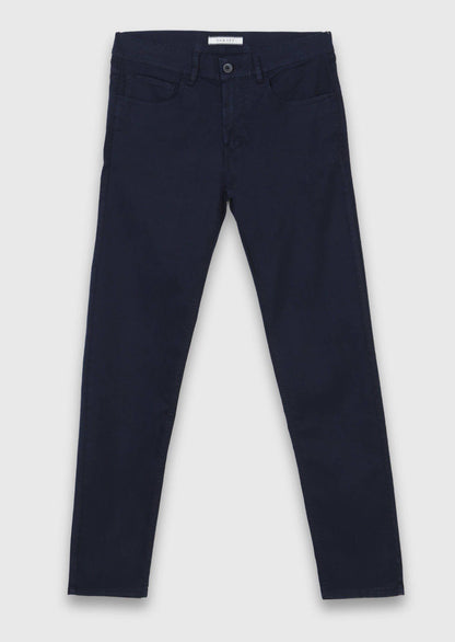 Marineblaue Velours Casual-Hose, Slim Fit