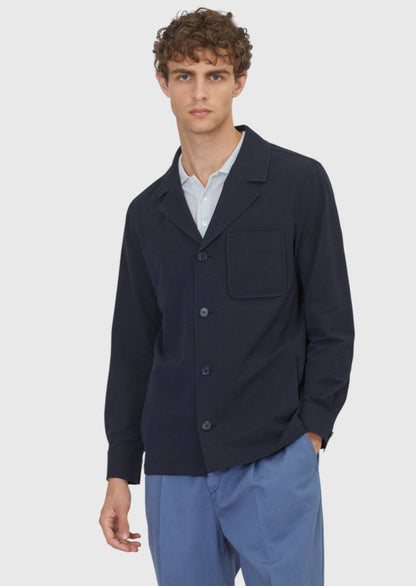 Marineblaues Overshirt