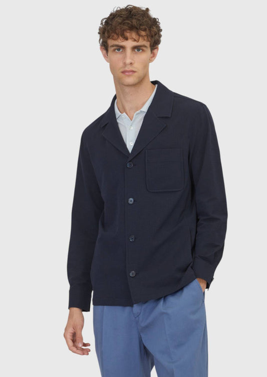 Marineblaues Overshirt