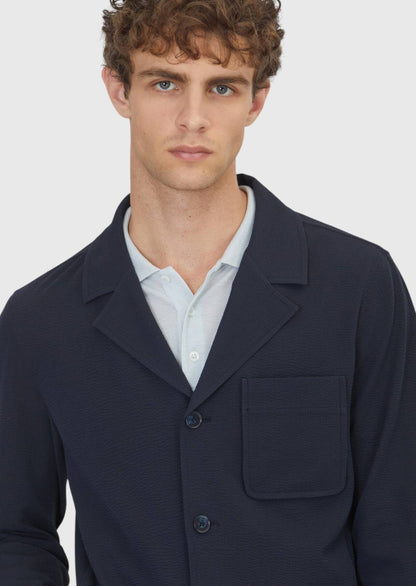 Marineblaues Overshirt