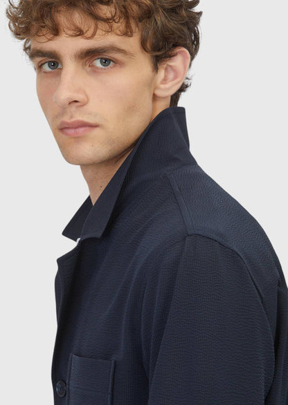 Marineblaues Overshirt