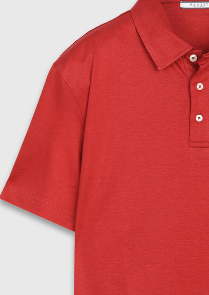 Rotes Baumwoll-Misch-T-Shirt